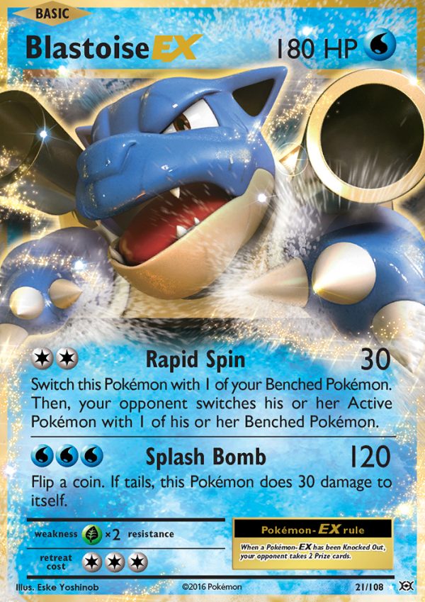 Blastoise EX 21/108 Holo Rare