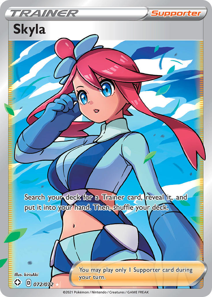 Skyla 72/72 SWSH Shining Fates Full Art Holo Ultra Rare