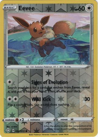 Eevee 52/72 SWSH Shining Fates Reverse Holo Common