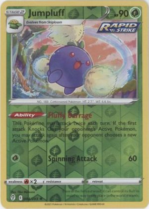 Jumpluff 4/203 SWSH Evolving Skies Reverse Holo Rare Pokemon Card