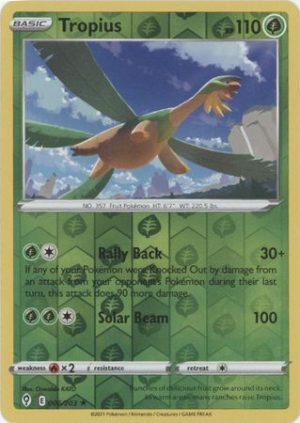 Tropius 6/203 SWSH Evolving Skies Reverse Holo Rare Pokemon Card