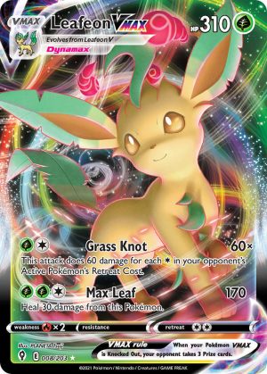 Leafeon VMAX 8/203 SWSH Evolving Skies Holo Ultra Rare Pokemon Card