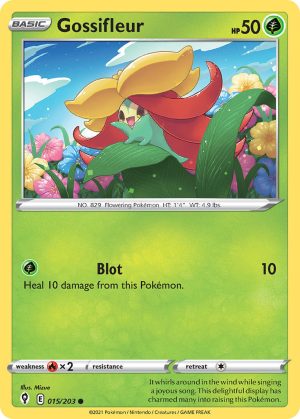Gossifleur 15/203 SWSH Evolving Skies Common Pokemon Card
