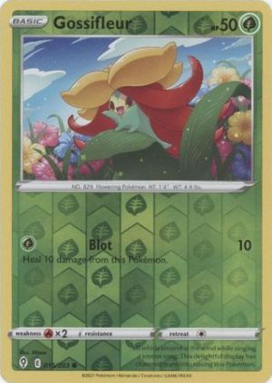 Gossifleur 15/203 SWSH Evolving Skies Reverse Holo Common Pokemon Card