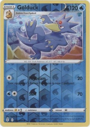Golduck 25/203 SWSH Evolving Skies Reverse Holo Uncommon Pokemon Card
