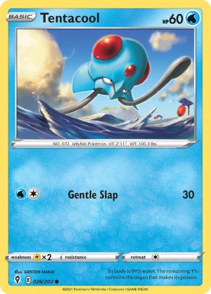Tentacool 26/203 SWSH Evolving Skies Common Pokemon Card