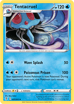 Tentacruel 27/203 SWSH Evolving Skies Uncommon Pokemon Card