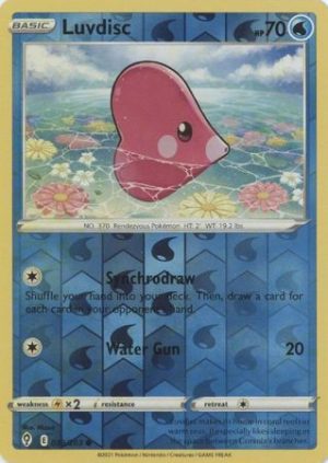Luvdisc 39/203 SWSH Evolving Skies Reverse Holo Common Pokemon Card