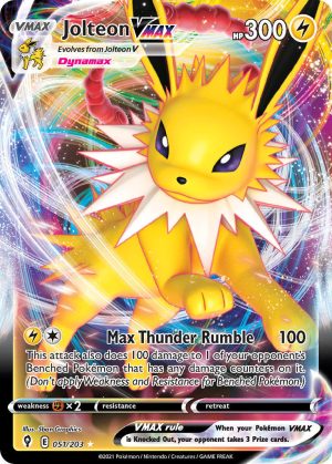 Jolteon VMAX 51/203 SWSH Evolving Skies Holo Ultra Rare Pokemon Card