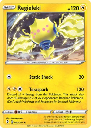 Regieleki 60/203 SWSH Evolving Skies Holo Rare Pokemon Card