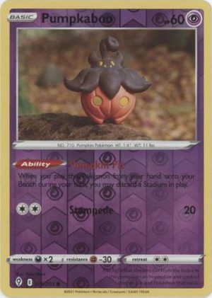 Pumpkaboo 76/203 SWSH Evolving Skies Reverse Holo Common Pokemon Card