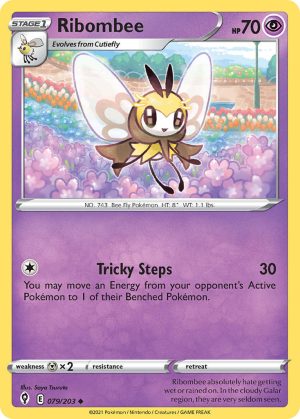 Ribombee 79/203 SWSH Evolving Skies Uncommon Pokemon Card