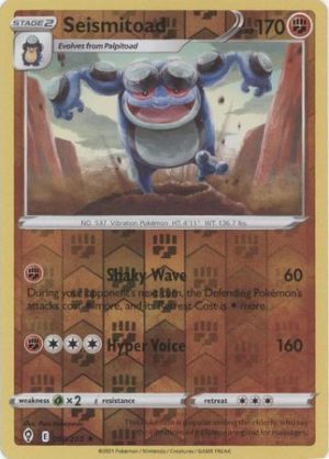 Seismitoad 90/203 SWSH Evolving Skies Reverse Holo Rare Pokemon Card