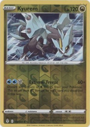 Kyurem 116/203 SWSH Evolving Skies Reverse Holo Rare Pokemon Card