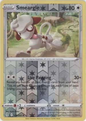Smeargle 128/203 SWSH Evolving Skies Reverse Holo Rare Pokemon Card