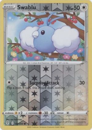 Swablu 132/203 SWSH Evolving Skies Reverse Holo Common Pokemon Card