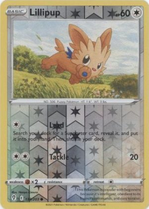 Lillipup 133/203 SWSH Evolving Skies Reverse Holo Common Pokemon Card