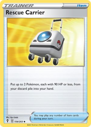 Rescue Carrier 154/203 SWSH Evolving Skies Uncommon Trainer Pokemon Card