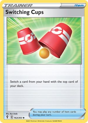 Switching Cups 162/203 SWSH Evolving Skies Uncommon Trainer Pokemon Card