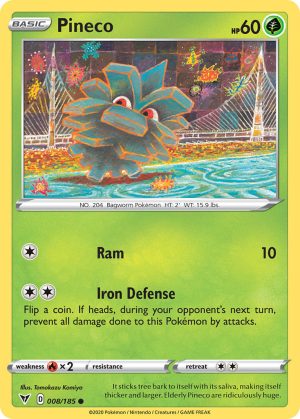 Pineco 8/185 SWSH Vivid Voltage Common Pokemon Card