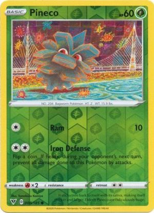 Pineco 8/185 Vivid Voltage Reverse Holo Common Pokemon Card