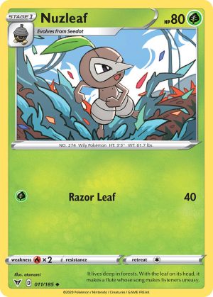 Nuzleaf 11/185 Vivid Voltage Uncommon Pokemon Card