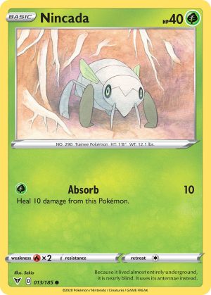 Nincada 13/185 Vivid Voltage Common Pokemon Card