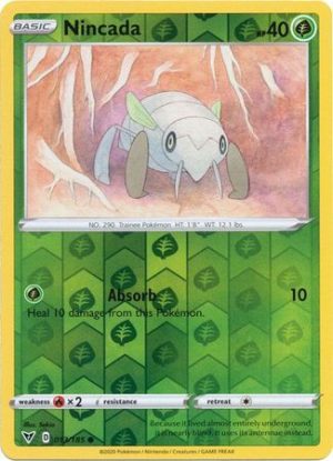 Nincada 13/185 Vivid Voltage Reverse Holo Common Pokemon Card