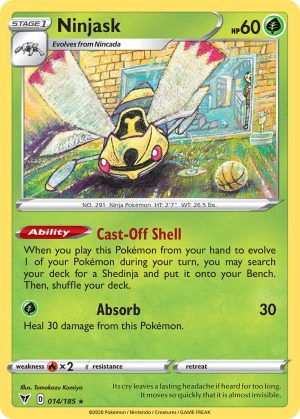 Ninjask 14/185 Vivid Voltage Rare Pokemon Card