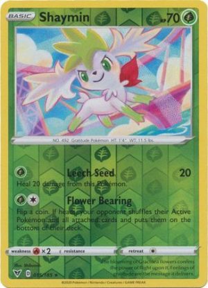 Shaymin 15/185 Vivid Voltage Reverse Holo Rare Pokemon Card