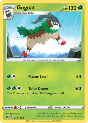 Gogoat 18/185 Vivid Voltage Uncommon Pokemon Card