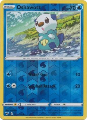 Oshawott 33/185 Vivid Voltage Reverse Holo Common Pokemon Card
