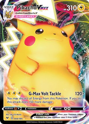 Pikachu VMAX 44/185 Vivid Voltage Full Art Holo Ultra Rare Pokemon Card