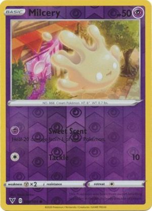 Milcery 80/185 Vivid Voltage Reverse Holo Common Pokemon Card
