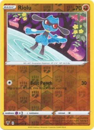 Riolu 90/185 Vivid Voltage Reverse Holo Common Pokemon Card