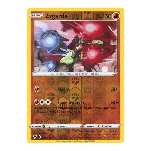 Zygarde 93/185 Vivid Voltage Reverse Holo Rare Pokemon Card