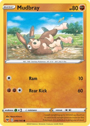 Mudbray 96/185 Vivid Voltage Common Pokemon Card