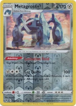 Metagross 118/185 Vivid Voltage Reverse Holo Rare Pokemon Card
