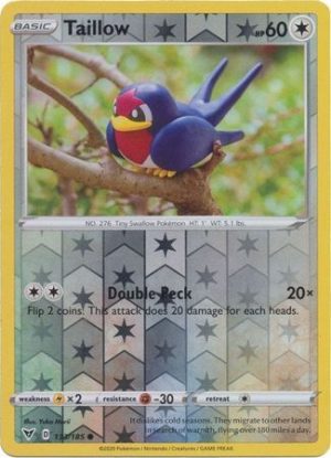 Taillow 133/185 Vivid Voltage Reverse Holo Common Pokemon Card