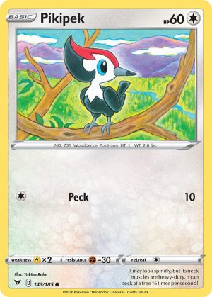 Pikepek 143/185 Vivid Voltage Common Pokemon Card