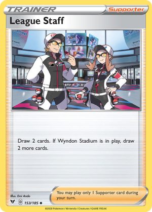 League Staff 153/185 Vivid Voltage Uncommon Trainer Pokemon Card