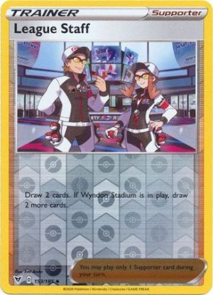 League Staff 153/185 Vivid Voltage Reverse Holo Uncommon Trainer Pokemon Card