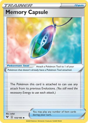 Memory Capsule 155/185 Vivid Voltage Uncommon Trainer Pokemon Card