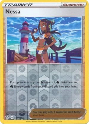 Nessa 157/185 Vivid Voltage Reverse Holo Uncommon Trainer Pokemon Card