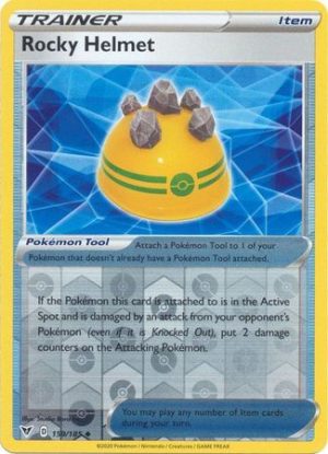 Rocky Helmet 159/185 Vivid Voltage Reverse Holo Uncommon Trainer Pokemon Card