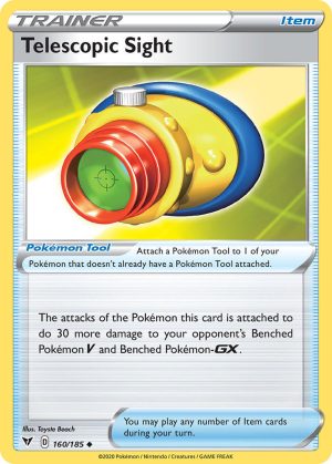Telescopic Sight 160/185 Vivid Voltage Uncommon Trainer Pokemon Card