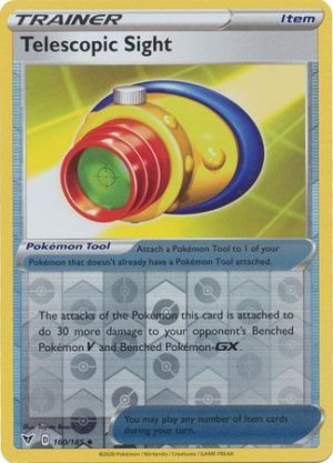 Telescopic Sight 160/185 Vivid Voltage Reverse Holo Uncommon Trainer Pokemon Card