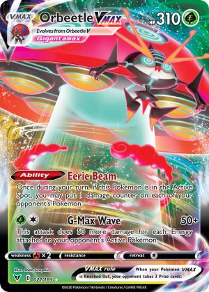 Orbeetle VMAX 21/185 Vivid Voltage Full Art Holo Ultra Rare Pokemon Card