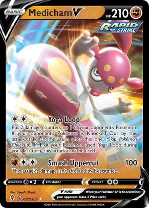 Medicham V 83/203 SWSH Evolving Skies Holo Ultra Rare Pokemon Card
