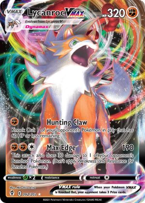 Lycanroc VMAX 92/203 SWSH Evolving Skies Holo Ultra Rare Pokemon Card